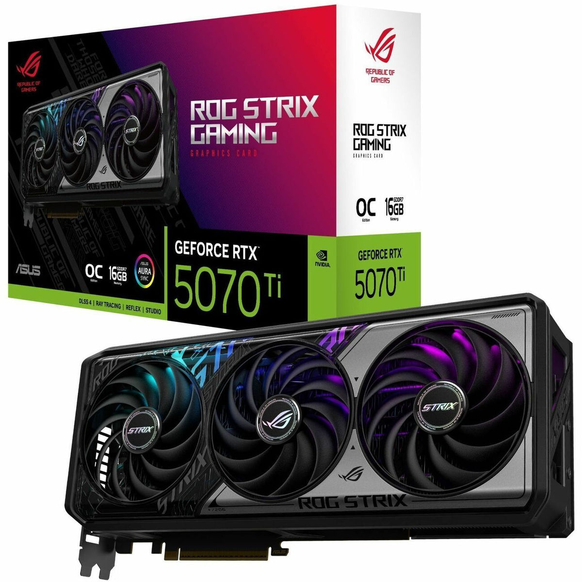 ASUS NVIDIA GeForce RTX 5070 Ti Graphics Card ROG-STRIX-RTX5070TI-O16G