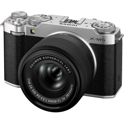 Fujifilm X-M5 Mirrorless Camera with XC 15-45mm Lens Silver