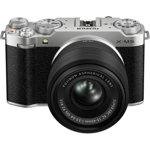 Fujifilm X-M5 Mirrorless Camera with XC 15-45mm Lens Silver