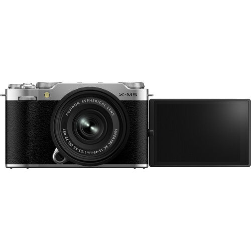 Fujifilm X-M5 Mirrorless Camera with XC 15-45mm Lens Silver